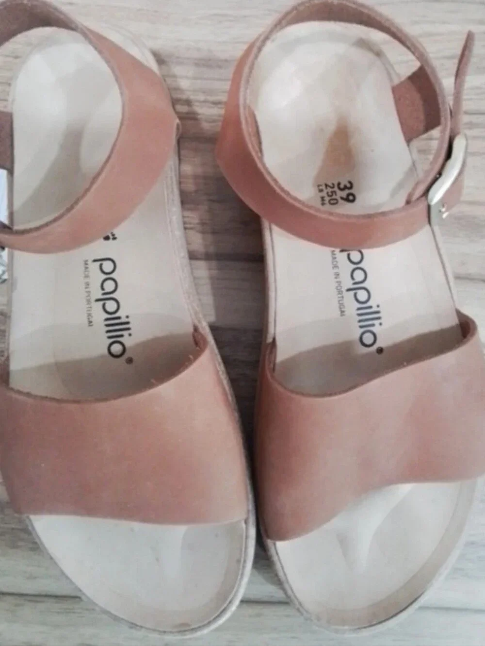 Papillio Women's Tan Suede Platform Sandals